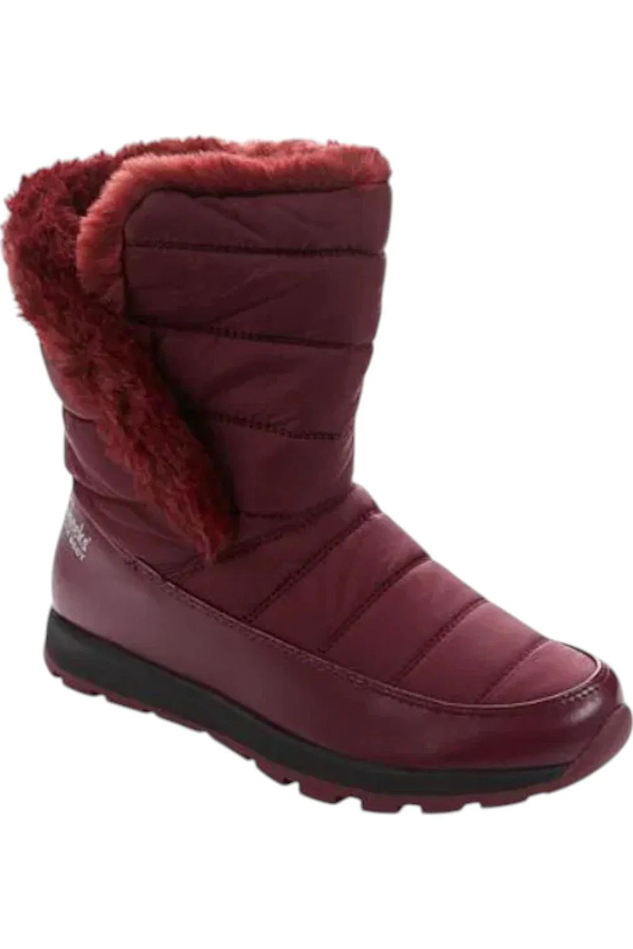 Tony Little Cheeks Fit Body Water Repellent Puffer Boot Wine - Medium